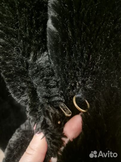 Шуба мутоновая с капюшоном