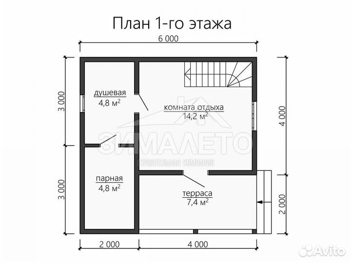 Каркасная баня под ключ