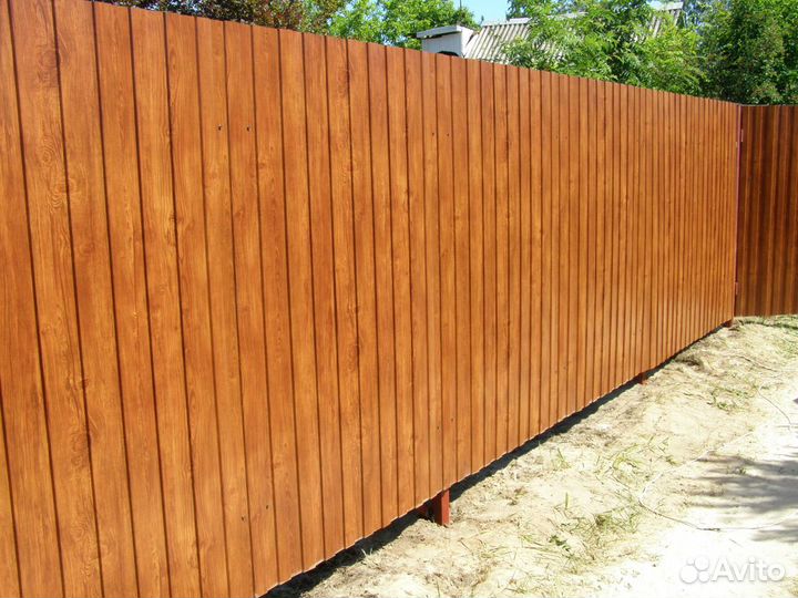 Заборы из профнастила