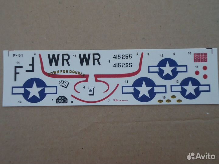 Сборная модель самолета P-51 Mustang, 1/72