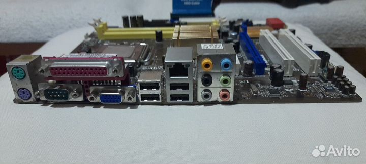 Материнская плата Asus сокет 775 с процессором