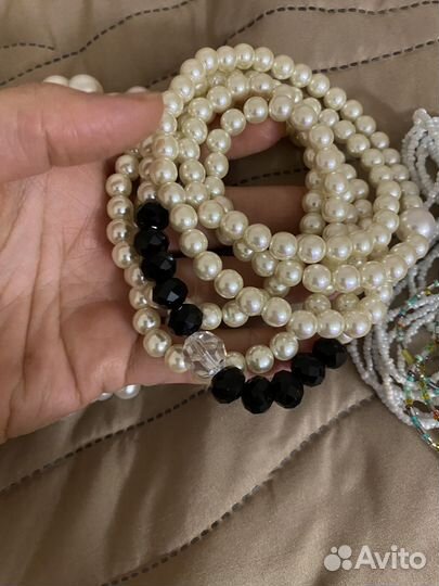 Бусы из жемчуга бисер