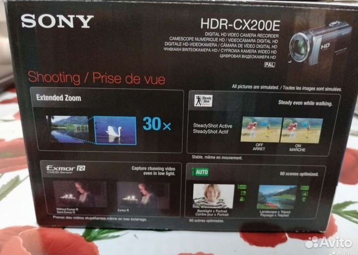 Видеокамера sony hdr cx200e