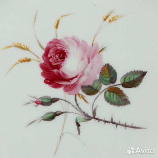 Старинная тарелка ручной работы, Chemberlain No.2551