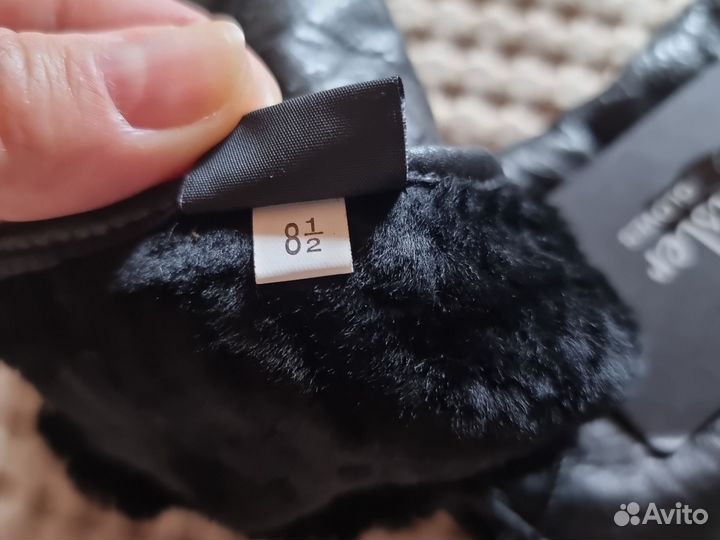 Перчатки женские Chansler 8.5 чёрные кожаные новые