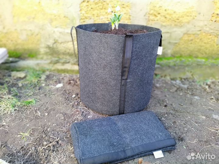 Контейнер для растений, с ручками 34л