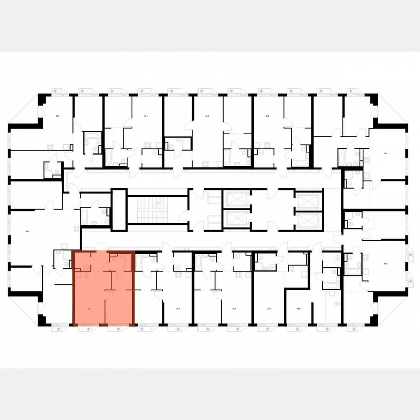 1-к. квартира, 39 м², 2/32 эт.