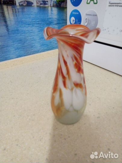 Ваза цветное стекло СССР