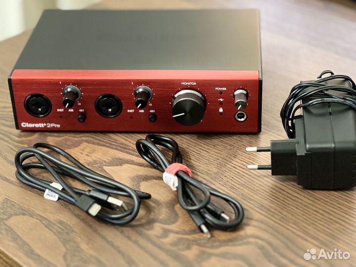 Внешняя звуковая карта Focusrite Clarett+ 2Pre