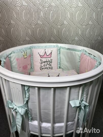 Бортики в детскую кроватку постельное бельё