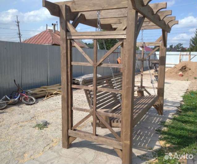 Качели пергола