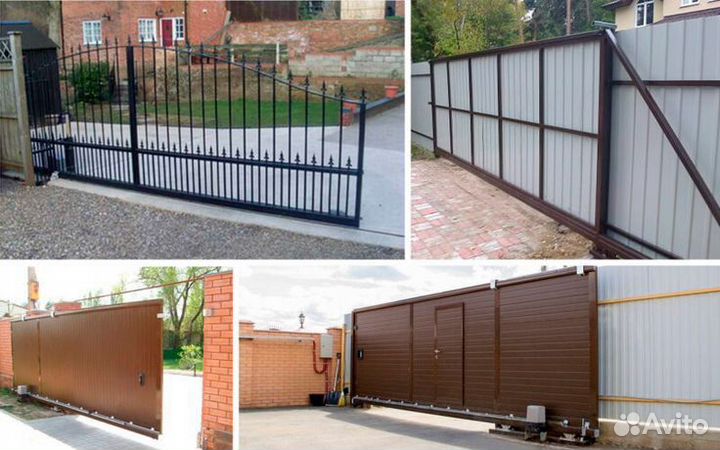 Откатные ворота под ключ