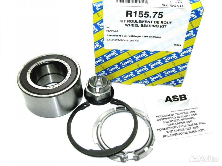 Подшипник передней ступицы (с абс) (с 05/2007) ком