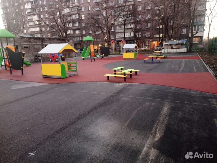 Бесшовное резиновое покрытие с гарантией