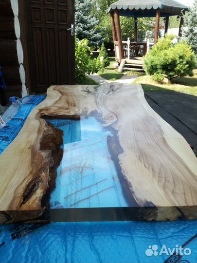 Столешница карагач + эпоксидная смола