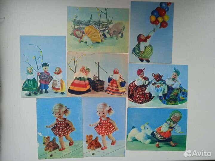 Открытки Е Аскинази. 68 г. Куклы