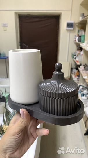 Набор из гипса. Подарок. Ваза