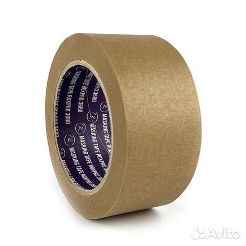 RoxelPro 3680 скотч малярный бумажный коричневый 4