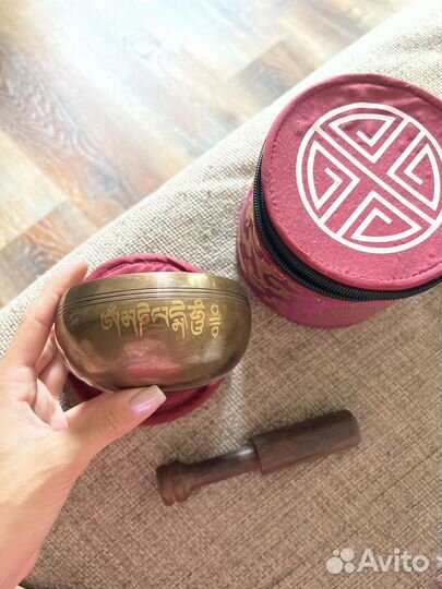 Тибетская поющая чаша full moon 10 см