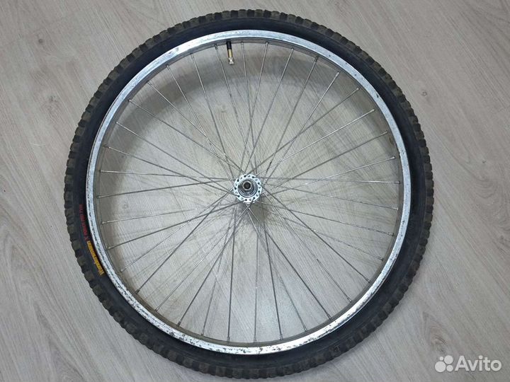 Колесо переднее в сборе. диаметр 24.Для горного ве