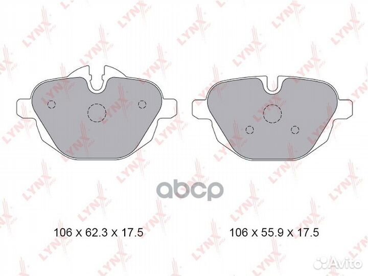 Колодки дисковые з. BMW E60/E61 2.0/F10/Z4 3.5