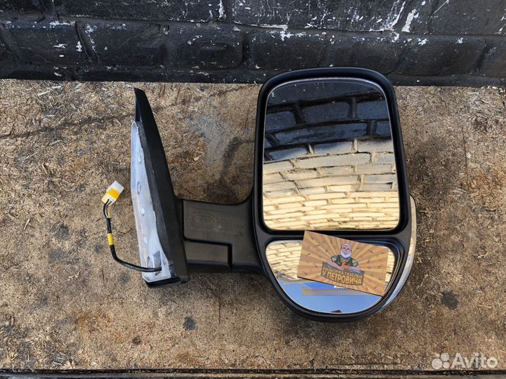 Зеркало Газель Бизнес правое с подогревом черное