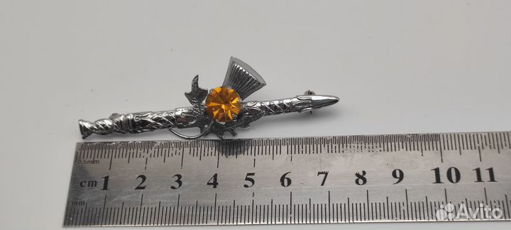 Брошь винтажная Шотландия mizpah 1960-1980-е гг. №