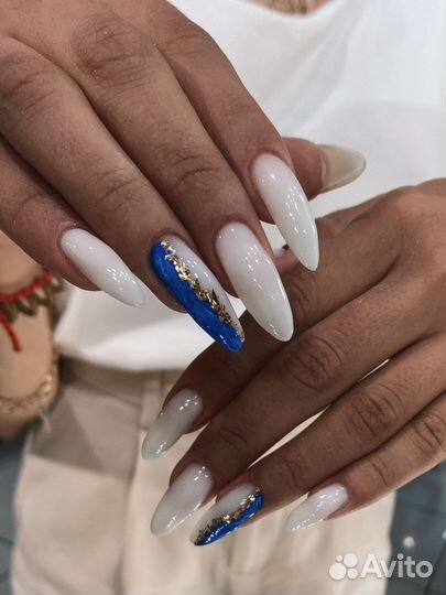 Маникюр наращивание ногтей