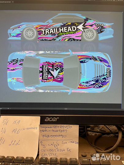 RC drift ливрея для моделей (1/10)