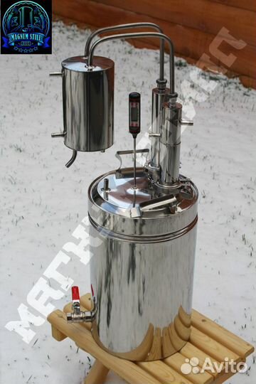 Аппарат двойной перегонки на кастрюле 12л 20л