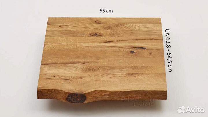 Столешница из массива дуба 55х65