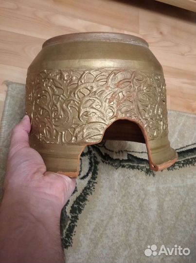 Укрытие для рептилии из керамического горшка