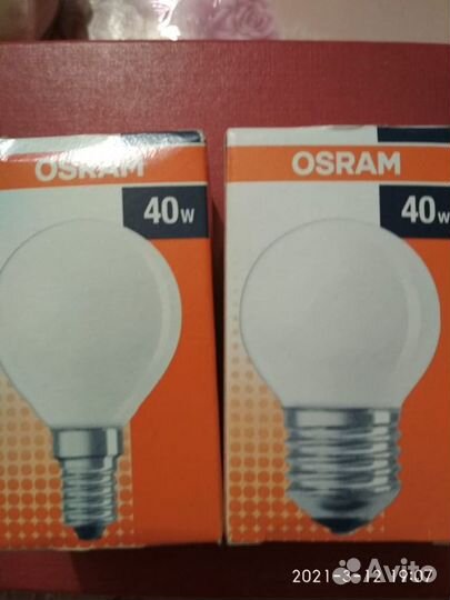 Лампы накаливания 40 Вт, с маленьким цоколем