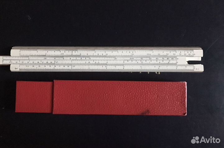 Логарифмическая линейка большая, 25 см + маленькая