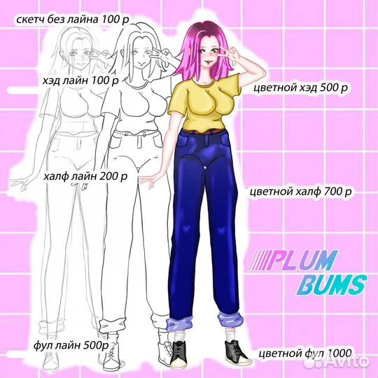 Рисунки на заказ аниме