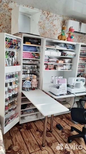 Рабочее место кукольника, вязальщицы, швеи