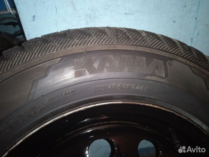 Колёса в сборе r 14,зимние4 /100, 2шт.kama alga