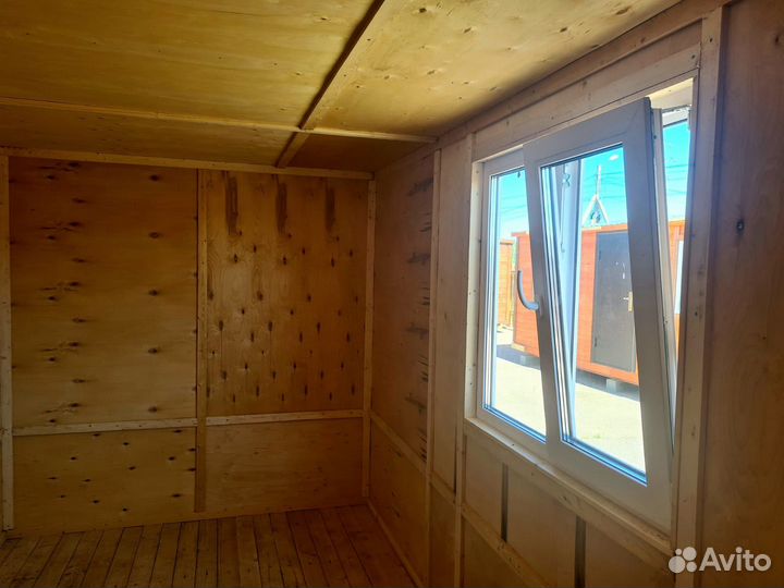 Бытовка с дровником 2.4х6