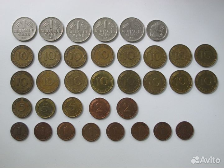 Монеты гдр и фрг регулярного чекана