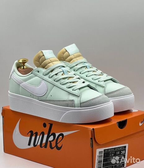 Кеды женские Nike Blazer Low Platform Barely Green