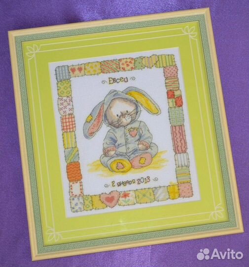 Детская метрика вышивка