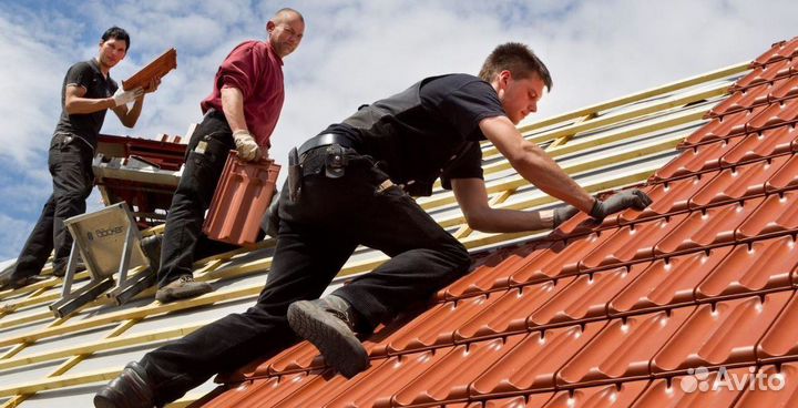 Монтаж кровли и сайдинга