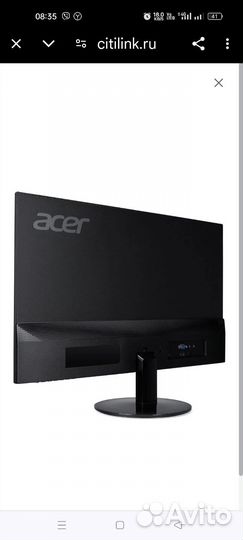 Монитор acer 27 SB271bmix черный