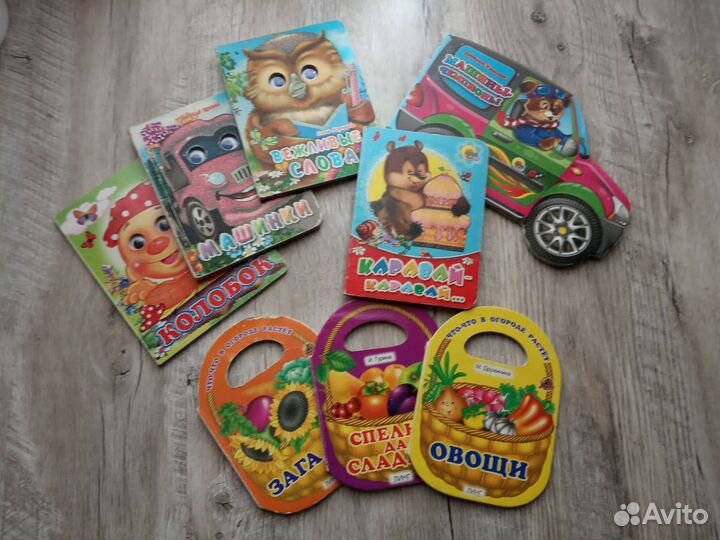 Книги детские с пазлами, малышки, со звуком