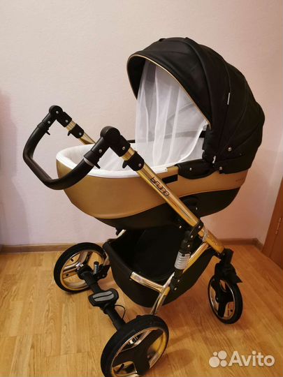 Коляска Riko bruno 2в1 ecco Gold люлька и прогулка