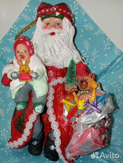 Ватная игрушка Дед Мороз