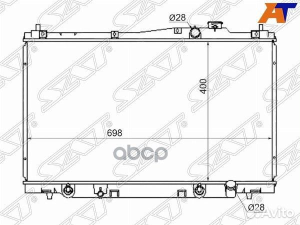 Радиатор Honda Stream 00-06 HD00015 Sat