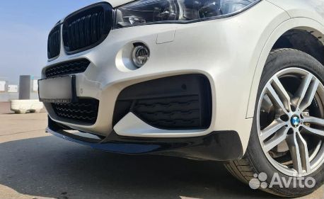 Губа перфоманс Россия BMW X6 F16 сплиттер бампера