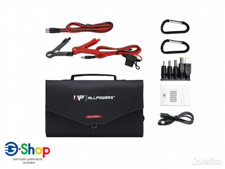 Солнечная Панель Туристическая 100Вт/18V/5V/2xUSB