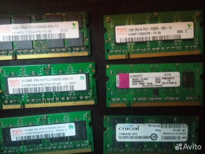 Оперативная память ddr2 для ноутбука